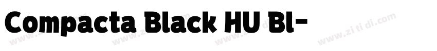 Compacta Black HU Bl字体转换